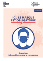 Affiche Coronavirus Masque Obligatoire