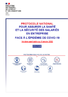 Protocole national santé sécurité salariés entreprise 2022 01 03