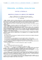 Décret n° 2022-373 du 16 mars 2022 relatif essai encadré rdv liaison projet transition professionnelle